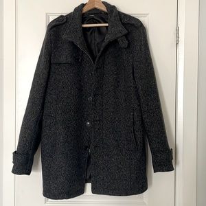 Selected Homme men’s gray wool coat